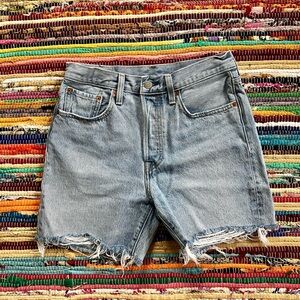 Levi's ~ Button fly distressed cutoff shorts 100% cotton